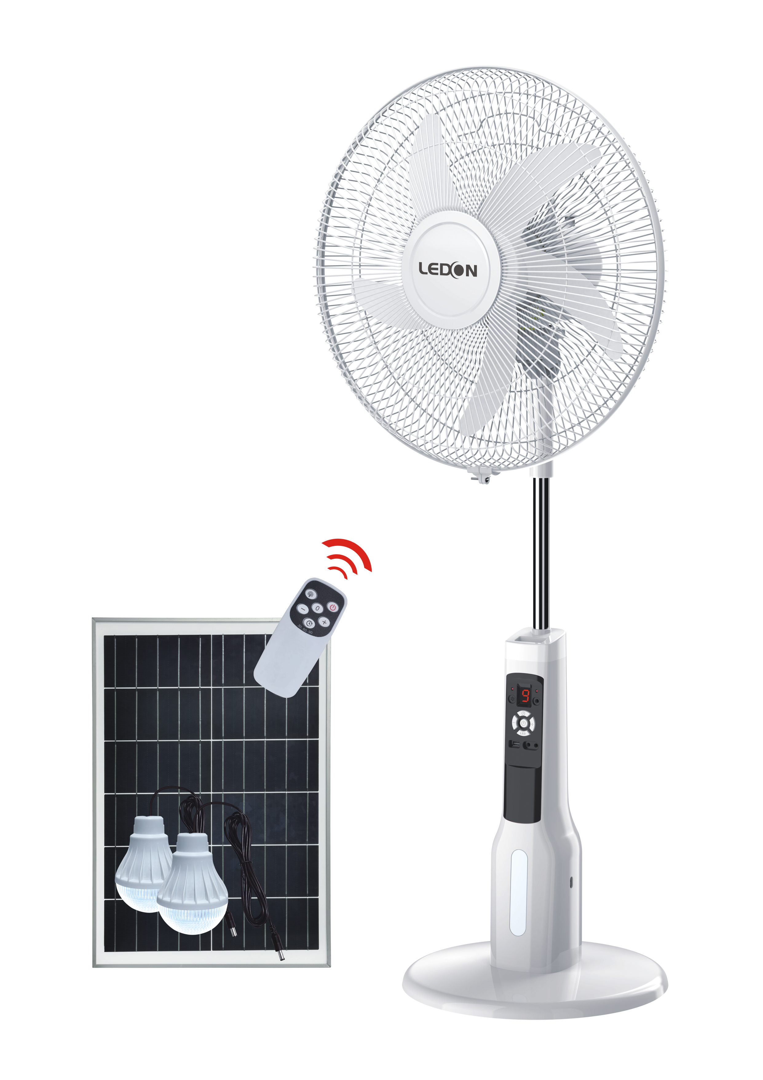 LEDON solar fan